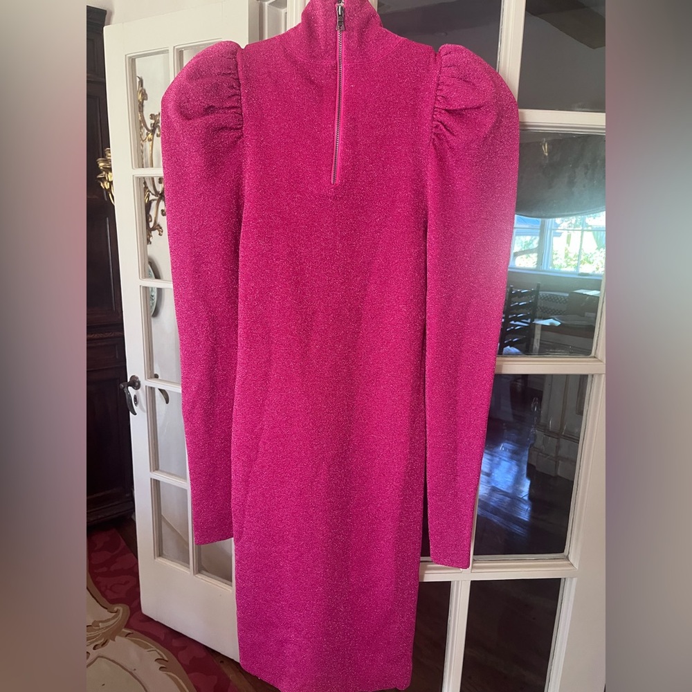 Alice + Olivia Wool Blend Baddie Barbiecore Sweater Dress💕💅🏻 - Picture 4 of 6
